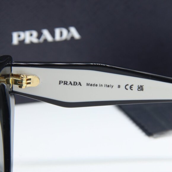 Prada PR14WS 09Q5S0 Cat Eye Sunglasses – Black Talc\\Grey main image 8